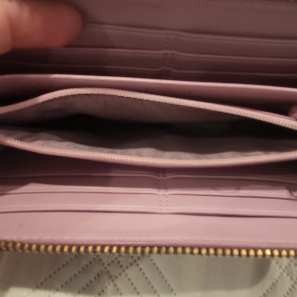 Brown Leather and Canvas Coach Women Zippy Wallet - Picture 7 of 16